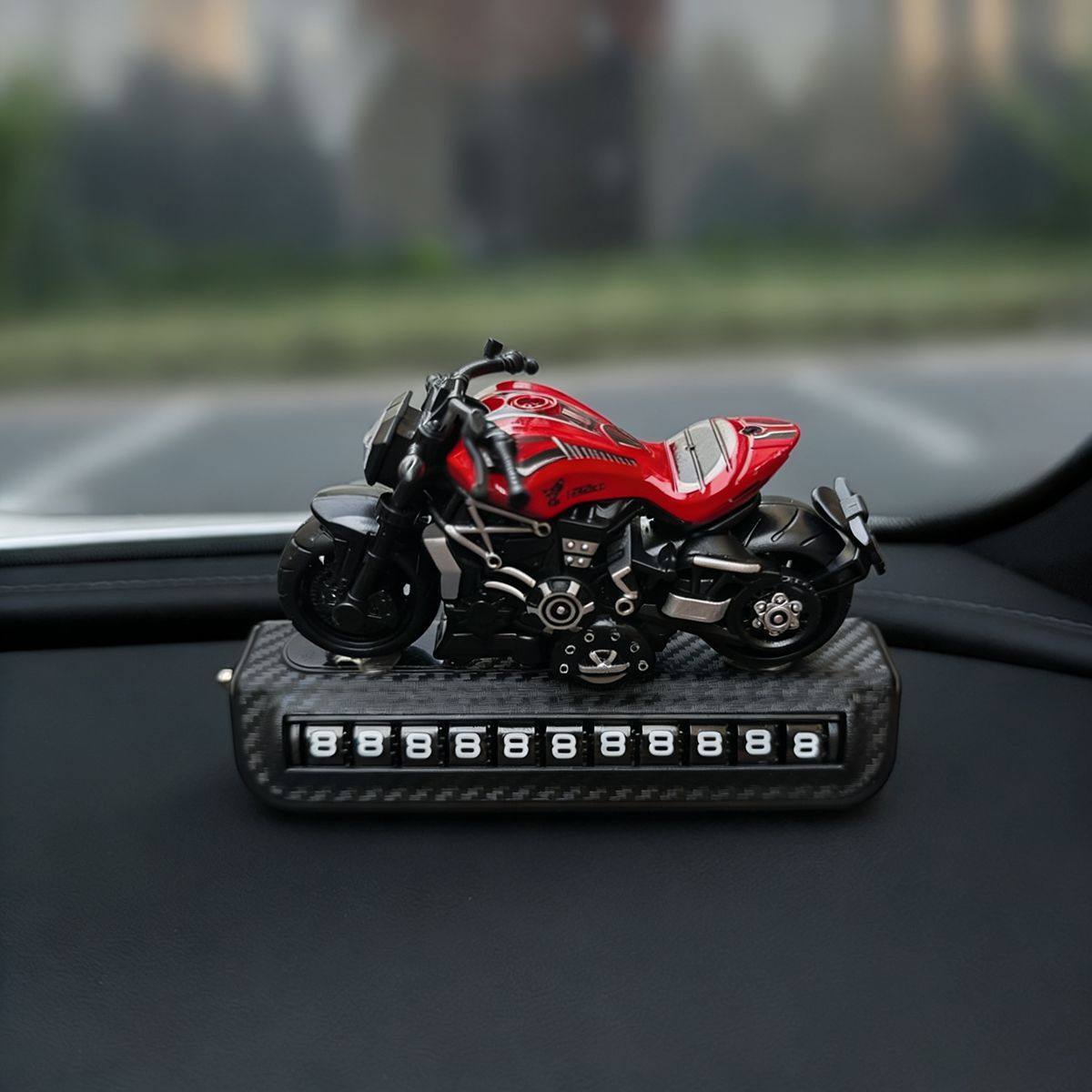 创意摩托车造型临时停车号码牌碳纤维纹理汽车移车牌摆件装饰用品,汽车用品/电子/清洗/改装,停车号码牌,淘宝优惠券,粉丝福利购,淘宝优惠卷