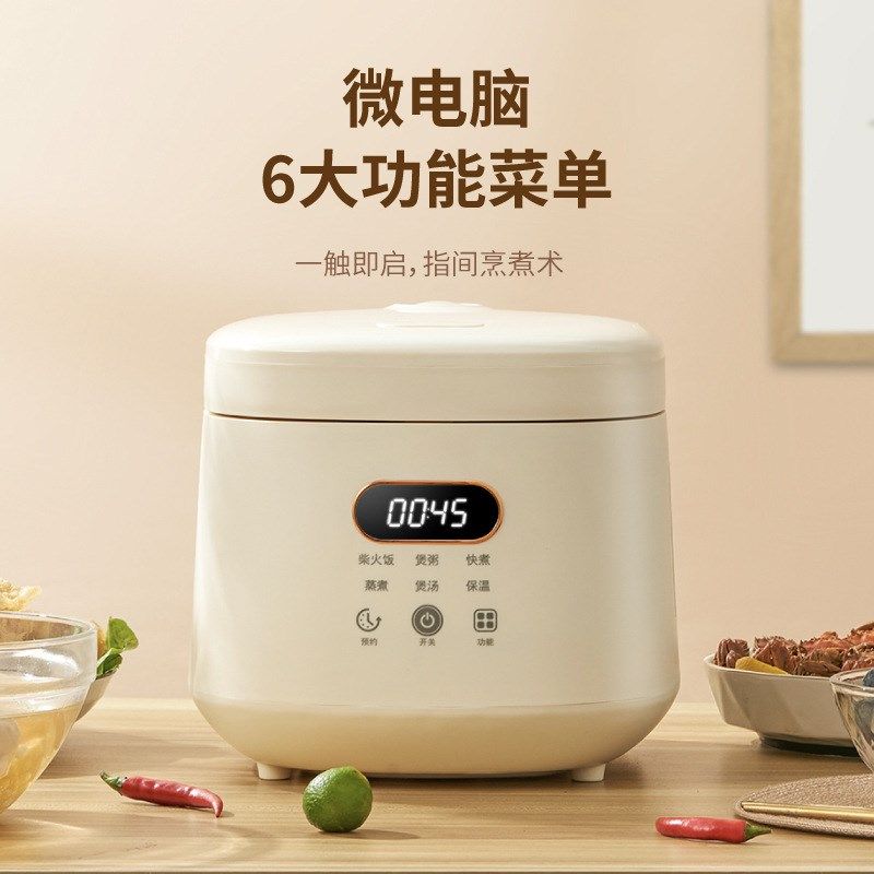 特小号电饭煲1人新款2L迷你电饭煲智能家用多功能不粘锅