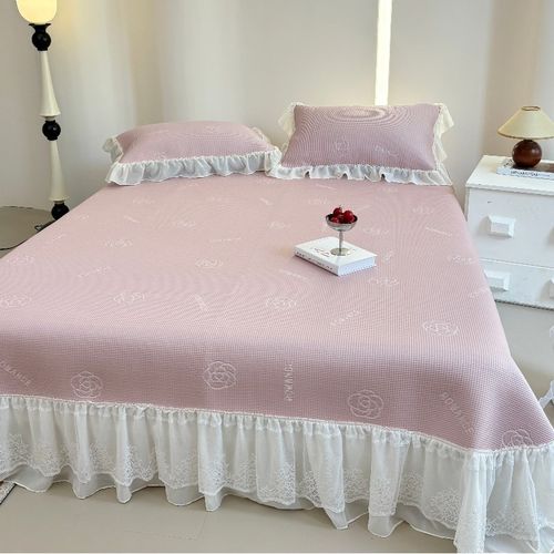 A类床盖凉席三件套折叠空调软席可水洗机洗冰丝席子双人夏季床单