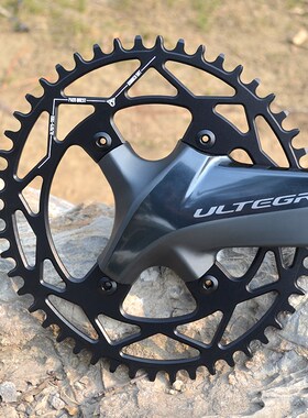 PASS QUEST R7000 R8000 DA9100公路车正负齿单盘盘片牙盘 BCD110