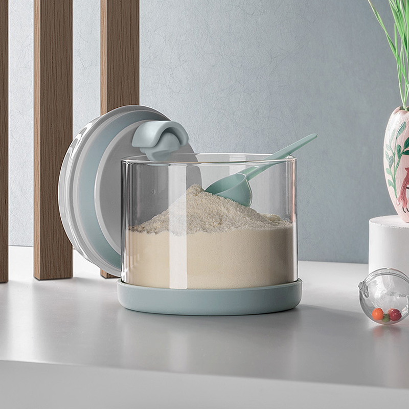 安扣玻璃婴儿大口径密封罐奶粉罐防潮存储罐装奶粉盒米粉盒食品级