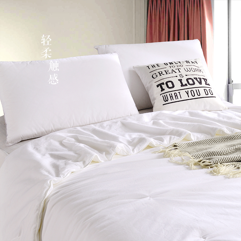 蚕丝被100%柞蚕丝水柔绵榨蚕夏凉空调薄被春秋子母被学生丝绵被芯