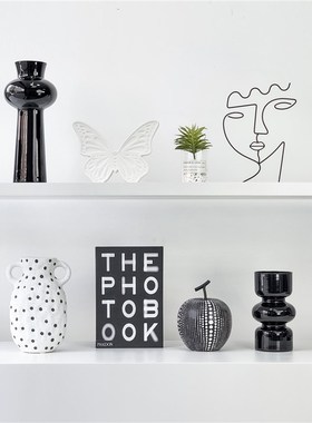 现代样版房客厅简约软装桌面家居装饰品摆件陶瓷玻璃工艺品ZH3863