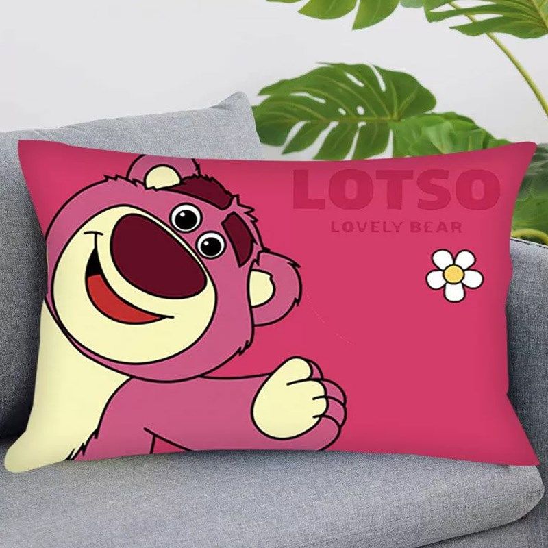 卡通草莓熊十字绣抱枕新款diy线绣枕套客厅家用满绣靠枕朋友礼物