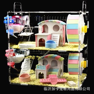 acrylic drawer oversize Hamster and nest single double cage