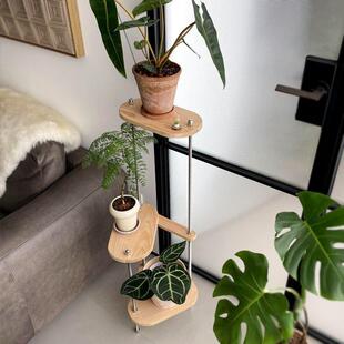 客厅置木架物绿植无品牌/架子落地网红花架实阳台电式视柜旁超窄