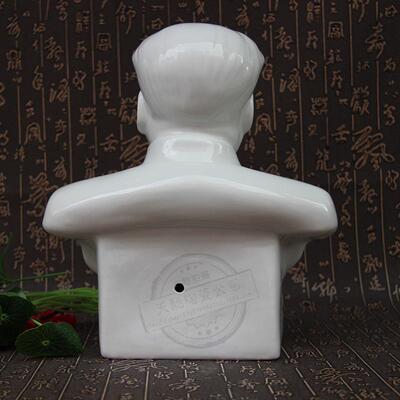 现代复白色像家居客厅办公装饰工艺礼品古陶伟RXK瓷人摆件半身主