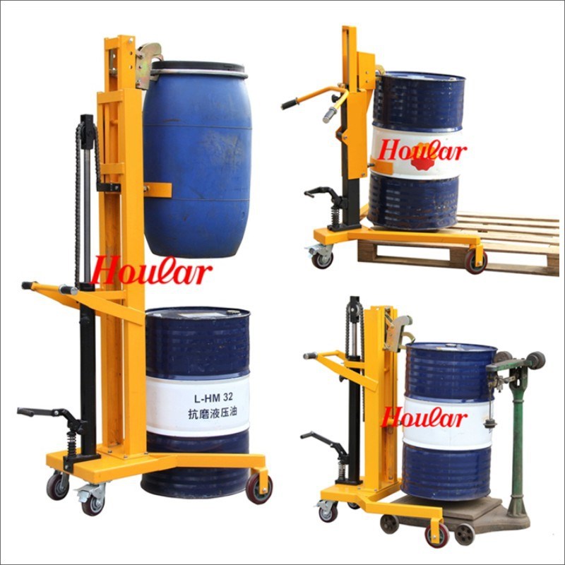 轻便DT350A油桶搬运车 油桶手动液压 油桶手推车咬嘴脚踏式DTF450