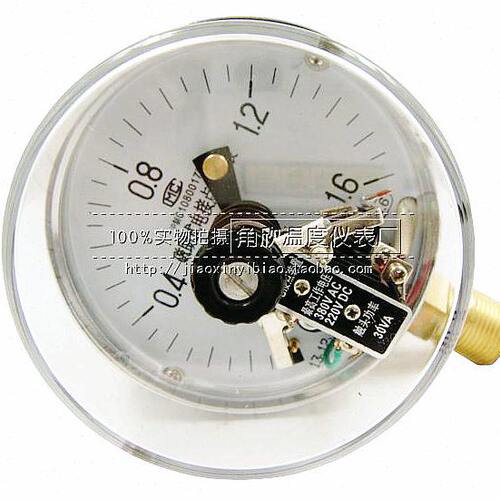 YXC100 0-1.6MPA/磁助电接点压力表/上海荣华仪表厂
