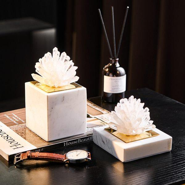 轻奢花簇水晶摆件雪花水晶花家居饰品客厅玄关柜样板房间装饰摆设,饰品/流行首饰/时尚饰品新,摆件,淘宝优惠券,粉丝福利购,淘宝优惠卷