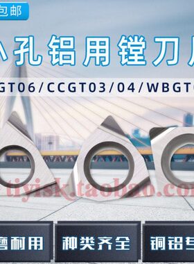 小孔铝用镗孔刀片CCGT030102/CCGT040104/WBGT060104/TBGT060102