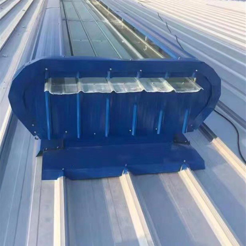 厂家安装薄型顺坡式通风气楼薄型工厂自然通风器薄型通风天窗