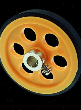 编码器计米轮同步轮测长计数测距包胶周长200直径63.7mm 孔6或8mm