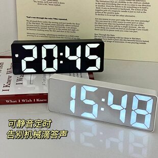 座钟客厅家用台式台钟现代简约高端大气轻奢钟表学生静音摆件闹钟