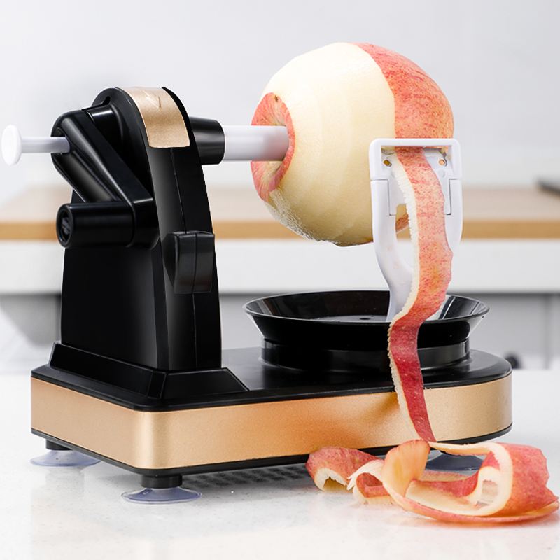 手摇水果削皮刀家用多功削苹果神器旋转削皮器手动刮皮刀去皮神器