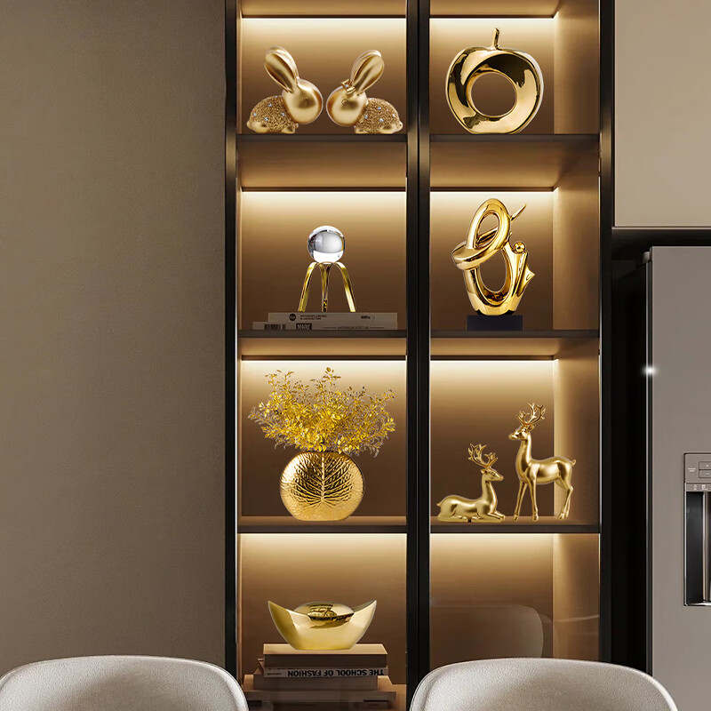 创意客厅酒柜装饰品摆件电视柜玄关办公室桌面工艺品乔迁搬家礼物