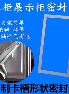 适用海信容声BD/BC-160Q 205C/J 668QJ冰冷柜磁性密封条门封胶条