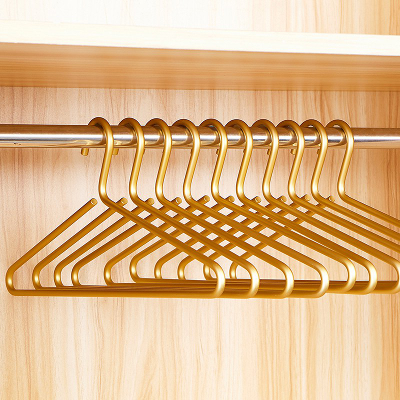 不止收纳轻奢高档铝合金衣橱衣架家用挂衣加粗防滑无痕衣撑晾衣架