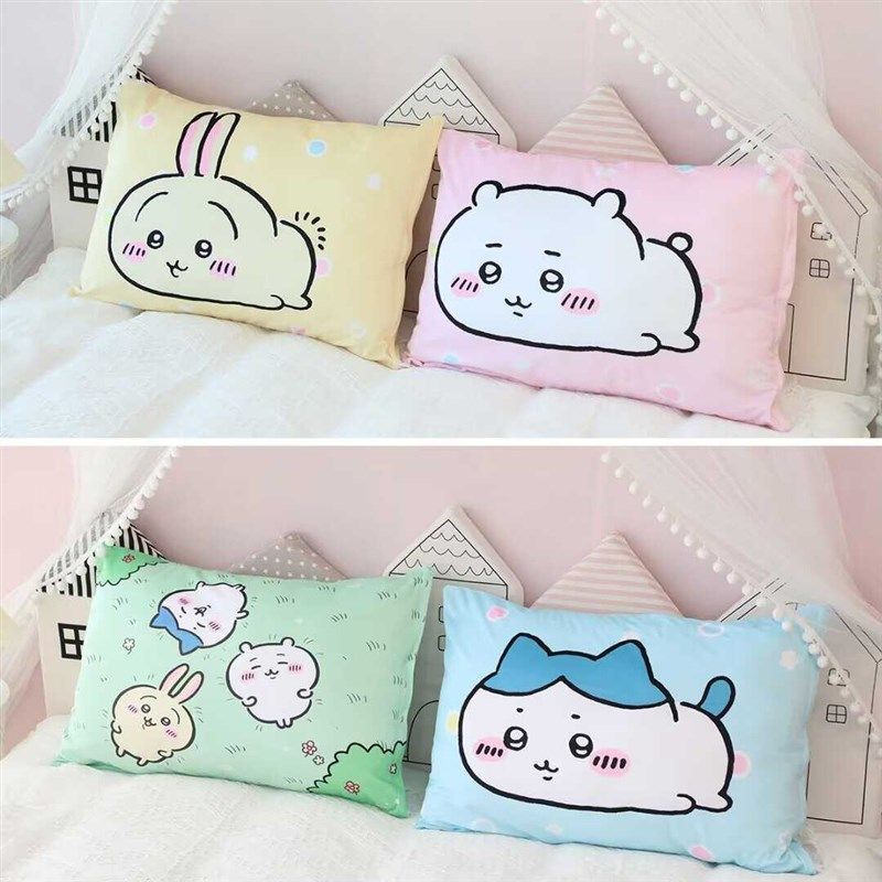 少女心ins简约可爱乌萨奇小八卡通枕头套单人枕芯套学生宿舍枕套