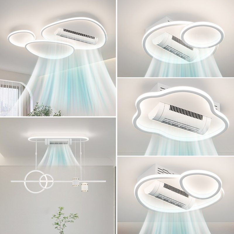 2024新款客厅无叶风扇灯吸顶灯现代简约餐厅卧室一体智能吊扇灯具,家装灯饰光源,风扇灯,淘宝优惠券,粉丝福利购,淘宝优惠卷