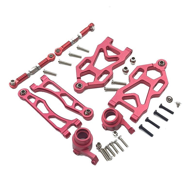 速驰宇升级件改装JJRC Q130短卡RC遥控车金属摆臂转向杯拉杆配件