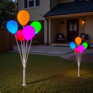 发光气球灯庭院灯户外星球灯新款景区公园美陈节日圆球装饰草坪灯