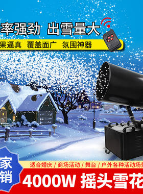 1500W雪花机户外大型人工造雪机商用舞台婚礼堂小型喷雪机3000瓦