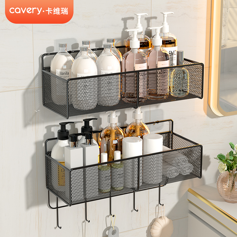 卫生间浴室架子置物架免打孔壁挂厕所洗手间洗漱S台上方挂墙收纳