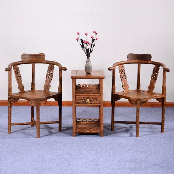 鸡翅木圈椅三件套 红木三角椅中式实木茶椅酒店围椅 仿古茶桌椅子,住宅家具,圈椅,淘宝优惠券,粉丝福利购,淘宝优惠卷