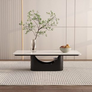 2024新款岩板长方形茶几客厅家用小户型轻奢极简意式茶几桌办公室