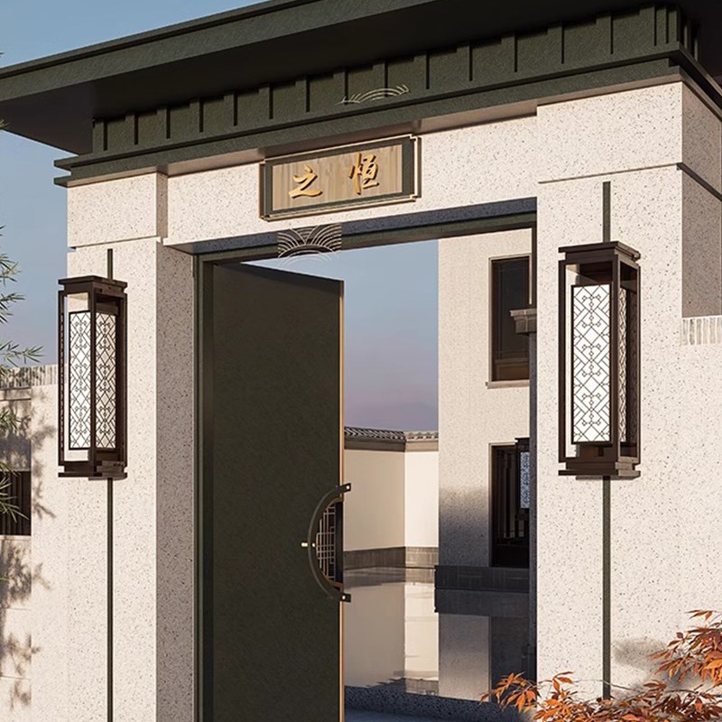 亿韵中式户外壁i灯彷古别墅大门灯室外防水庭院自建房门柱外墙壁