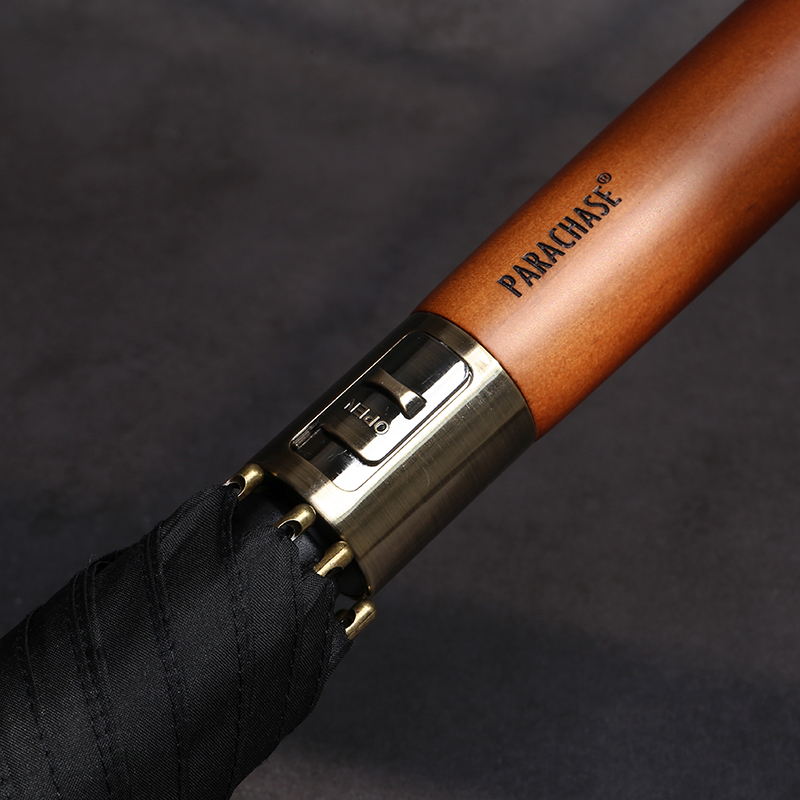 日系雨伞男生简约双人超大号抗暴雨防风直柄伞自动商务Z长柄伞复