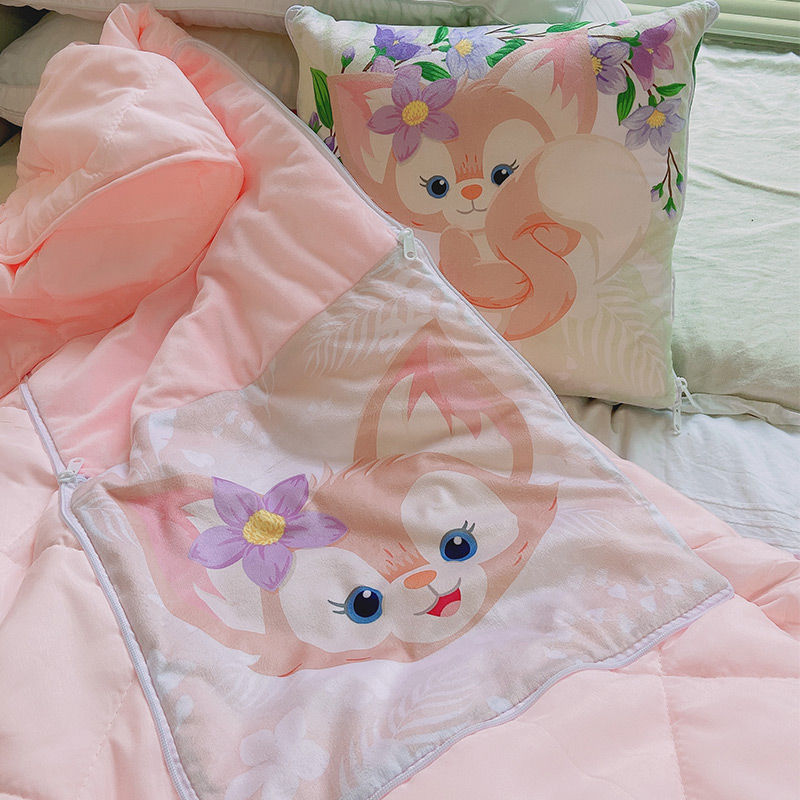 玲娜贝儿抱枕被子两用二合一空调毯子沙发靠垫靠背办公室午睡礼物