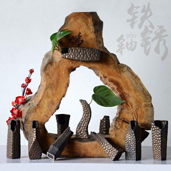 创意陶瓷复古花瓶家居摆件酒柜装饰品插花水培现代简约客厅干花器,家居饰品,花瓶,淘宝优惠券,粉丝福利购,淘宝优惠卷