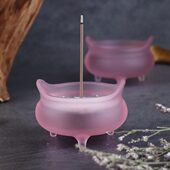 可爱香炉水车茗香室内水晶琉璃创意茶道香插线香炉