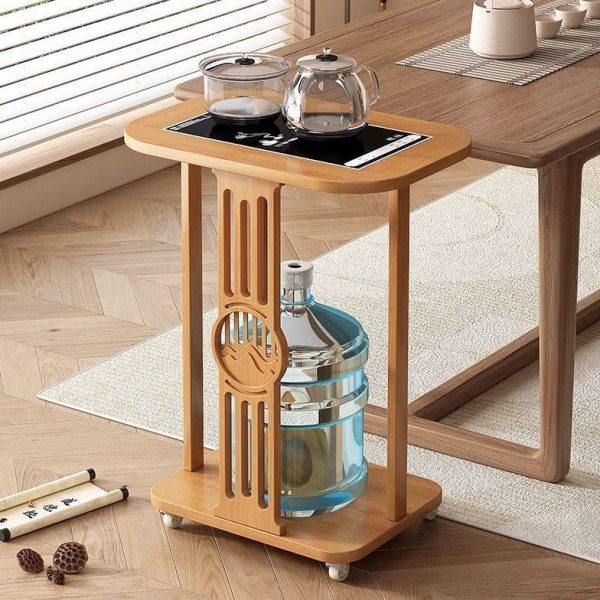 移动茶桌茶台家用实木小茶车客厅茶几沙发边几柜茶具盘烧水壶一体,商业/办公家具,茶台/茶桌,淘宝优惠券,粉丝福利购,淘宝优惠卷