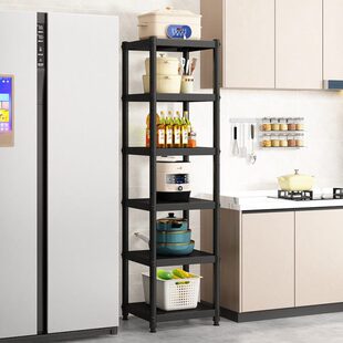 厨房置物架落地多层20宽25夹缝50cm一米100长70窄90高120四层架子