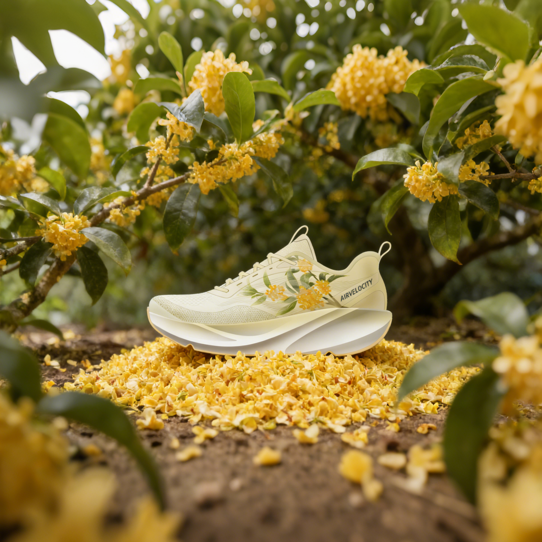 【门店同款】桂花限定款透气轻便运动鞋女跑步鞋减震厚底休闲鞋,运动鞋new,运动休闲鞋,淘宝优惠券,粉丝福利购,淘宝优惠卷