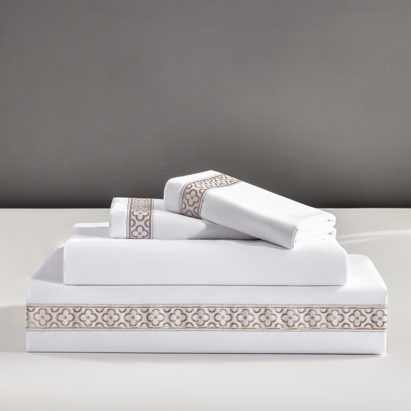 酒店民宿宾馆床上四件套白色床单七八件套被芯枕芯六件全套一整套