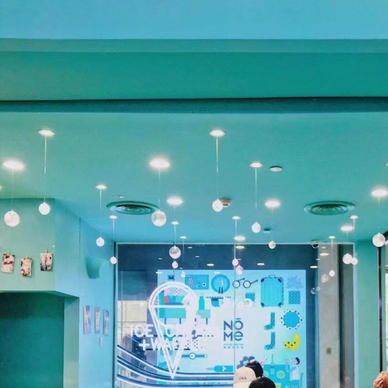 帝夫妮蓝色防水防嗮耐候水性涂料店面装修外墙乳胶漆涂料