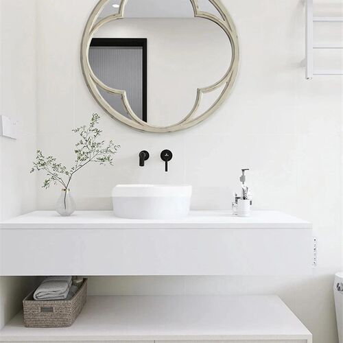 中式装饰镜餐厅做旧挂镜定制壁炉镜玄关镜走道卧室挂墙镜子壁饰镜