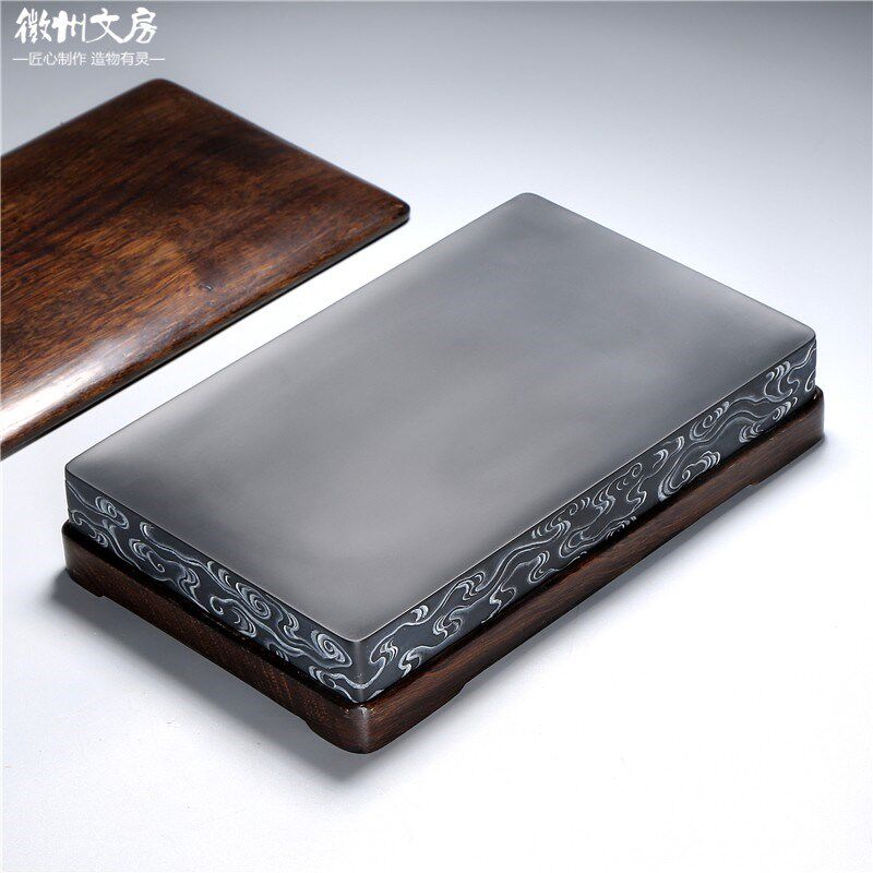 名师老坑精品/平步青云/天然原石砚台歙砚籽料高档文房礼收藏端砚