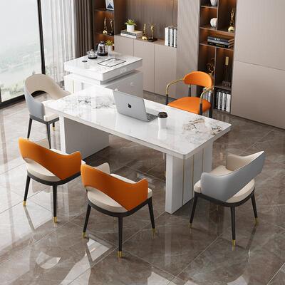 岩板茶桌餐椅组壶合办公室岛台茶烧台水一体两用客厅家用桌PKB茶