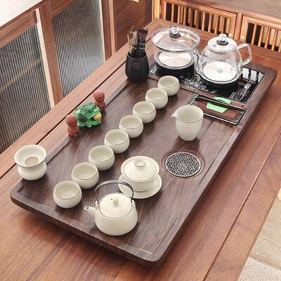 茶盘家装用全22028自动烧水壶一体茶台套夫茶具整套办公室泡茶壶