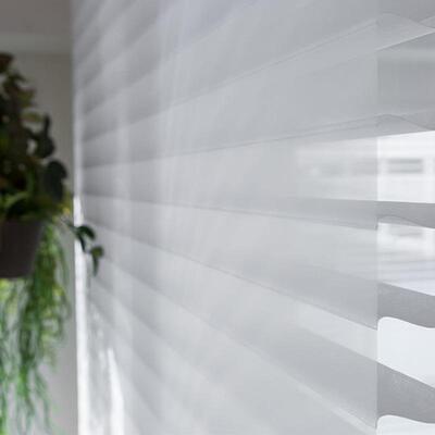 香格里帘餐厅客厅书房柔光帘提拉帘雾化香格里拉光线电香动格拉里