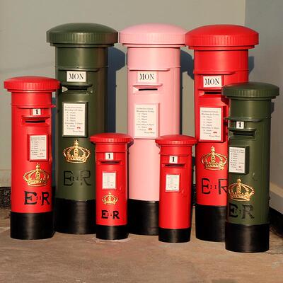 复古邮068筒大摆件创巨型存钱筒超号纸币储钱罐大人可罐存可意取