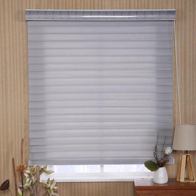 帘厂家供居应家s803垂直窗帘别墅柔纱帘叶双层卷帘窗工程卷帘百窗