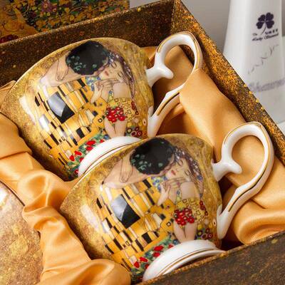 欧式创意骨瓷咖啡杯AWL25563碟用套装i油画ks家下午s茶具个性陶瓷