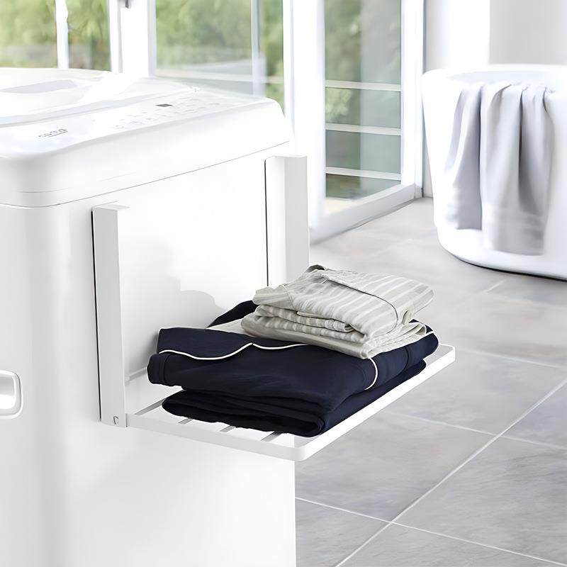 用浴整室洗衣机侧面收纳架GYS可折叠磁吸免安冰箱旁杂物理家置物