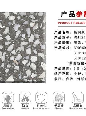 彩色无机预水磨石地砖装制饰多彩材现代耐磨人料造石WNB墙墙上台